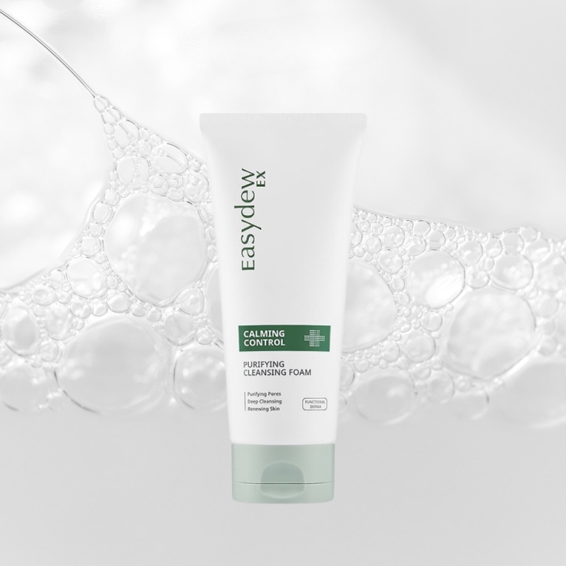 Sữa rửa mặt dành cho da dầu mụn  _ Easydew Claming Control Purifying Cleansing Foam 150ml